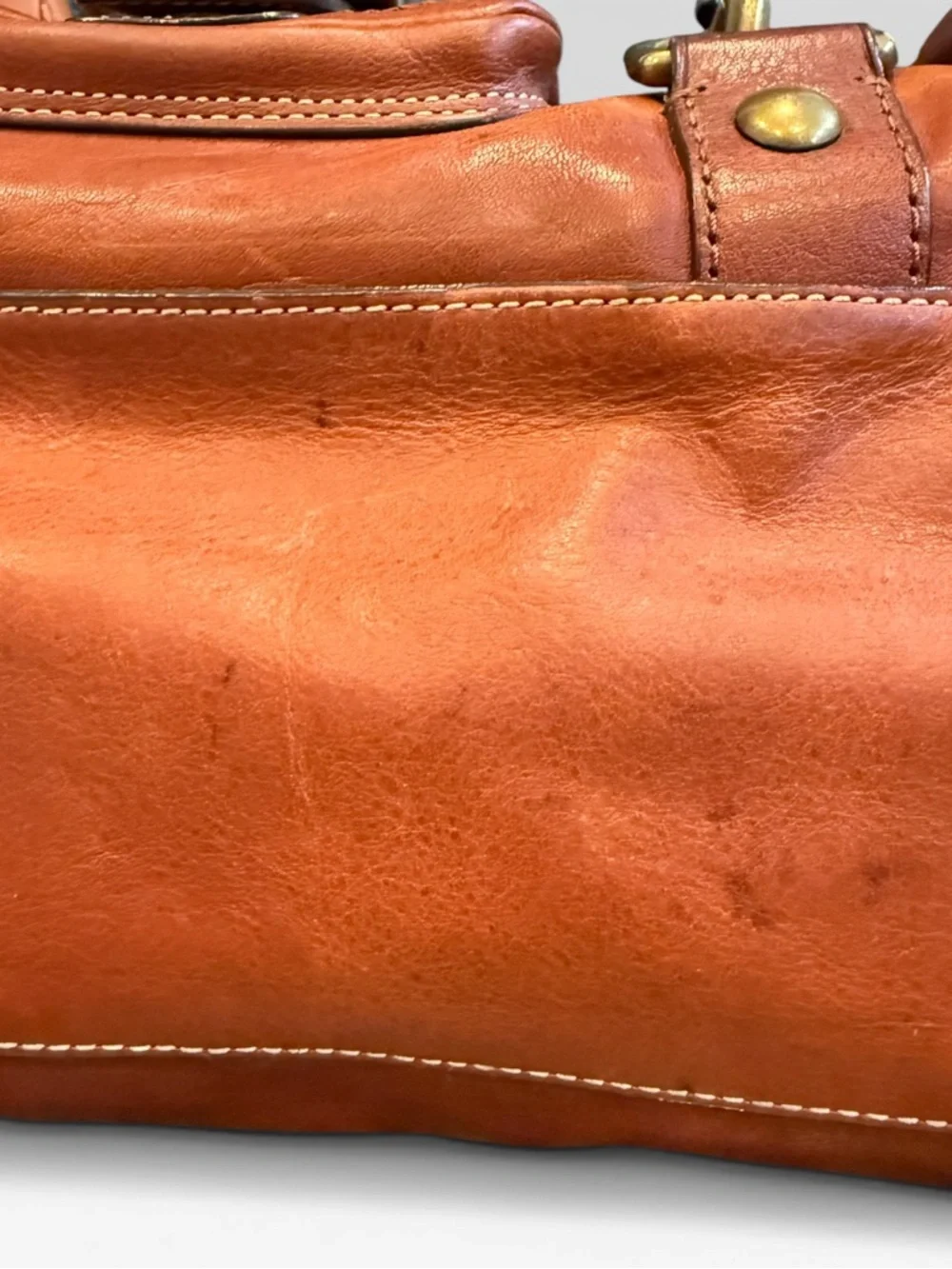 VINTAGE RARE Coach Mandy Courier Satchel 65th Anniversary Legacy Whiskey 10330 - Picture 7 of 10